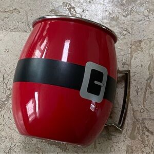 Stainless Steel Red Santa Moscow Mule Cup Cocktail Drink ware Pier1 India